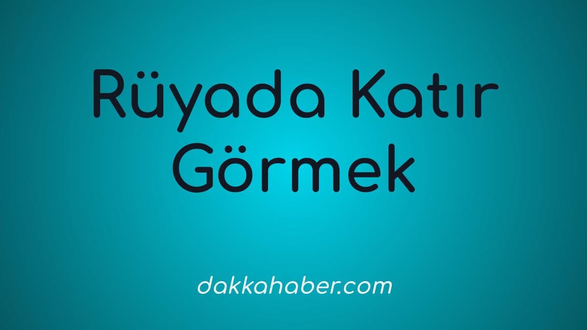 ruyada katir gormek